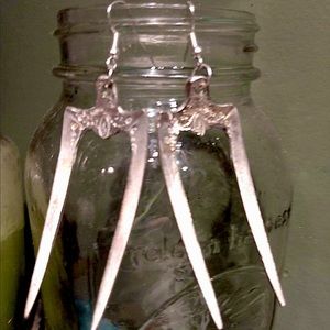Handmade Fork You Earrings